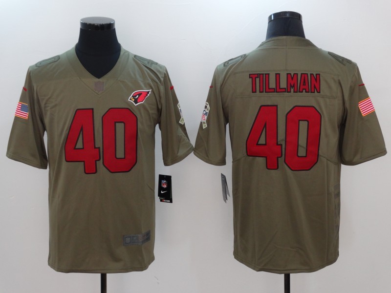 Men's Arizona Cardinals Pat Tillman #40 Brown Jersey